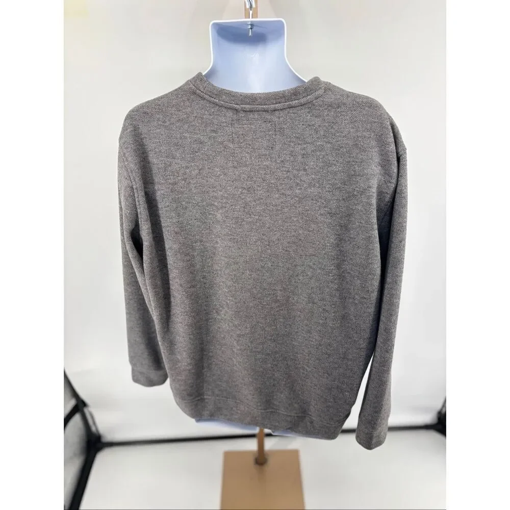 Jachs New York Mens Sweatshirt Size XL Grey Crew Neck Shirt Fleece